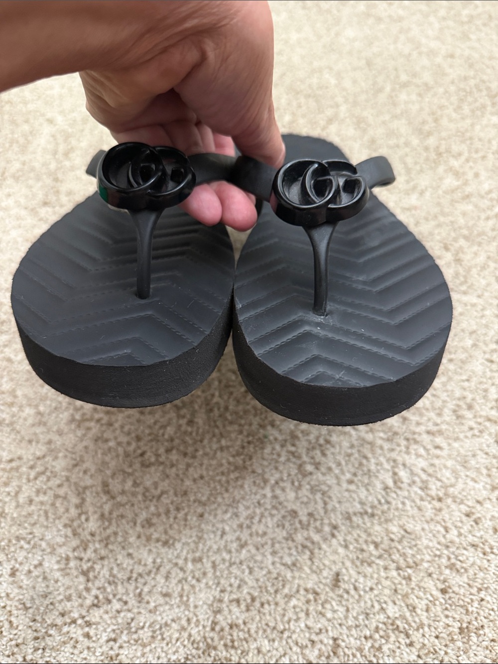 Gucci Black Rubber GG Thong originally $330
Authentic - Picture 4 of 4